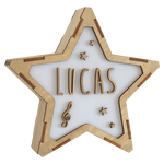 Lámparas Estrella Personalizada Música - Vintiun