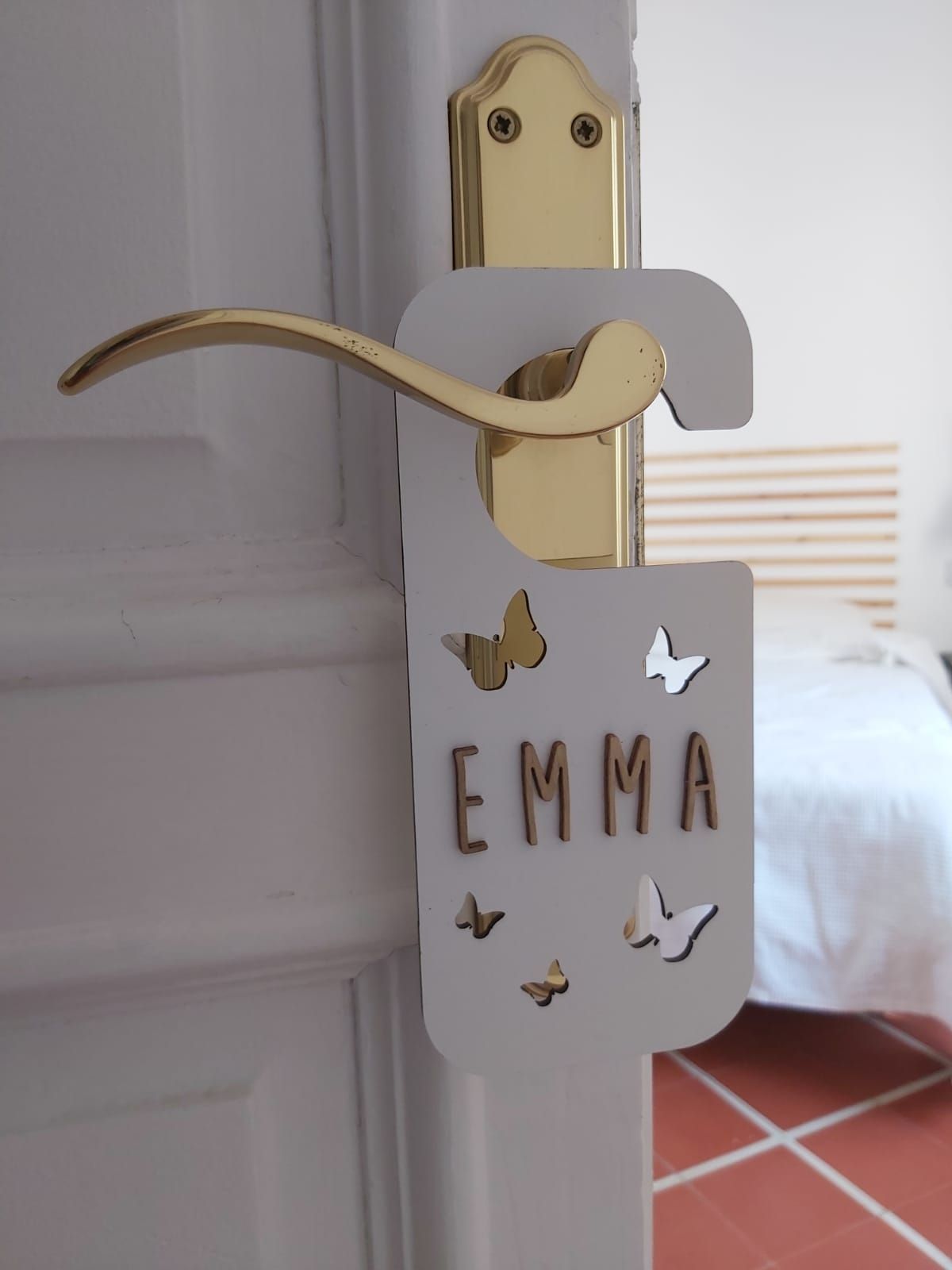 Placa Pomo Puerta Personalizada MARIPOSAS - Vintiun