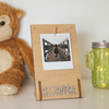 Cadre photo en bois personnalisé "pince"